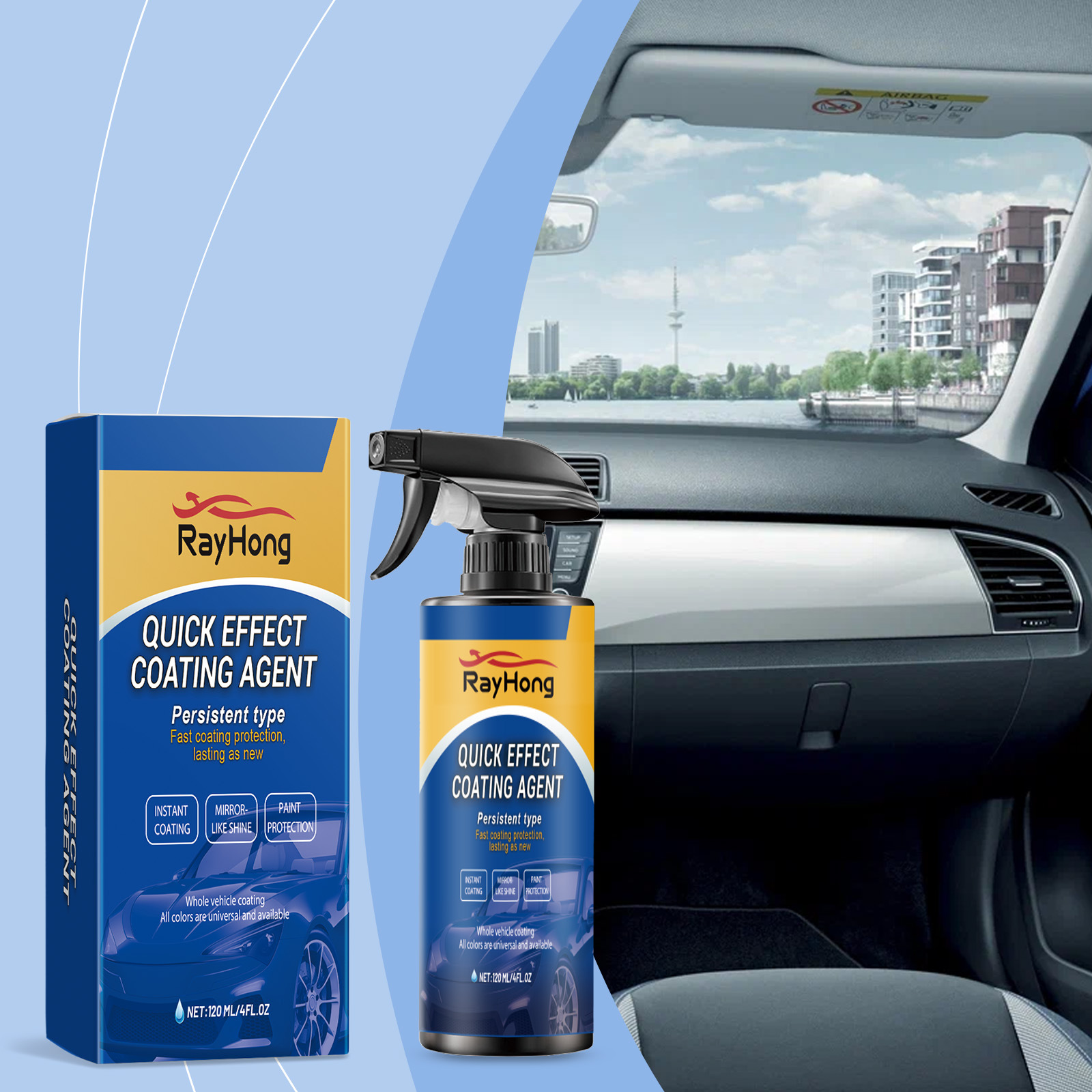 Nano Liquid Coating - Spray do ceramizacji samochodu, szybka nano
