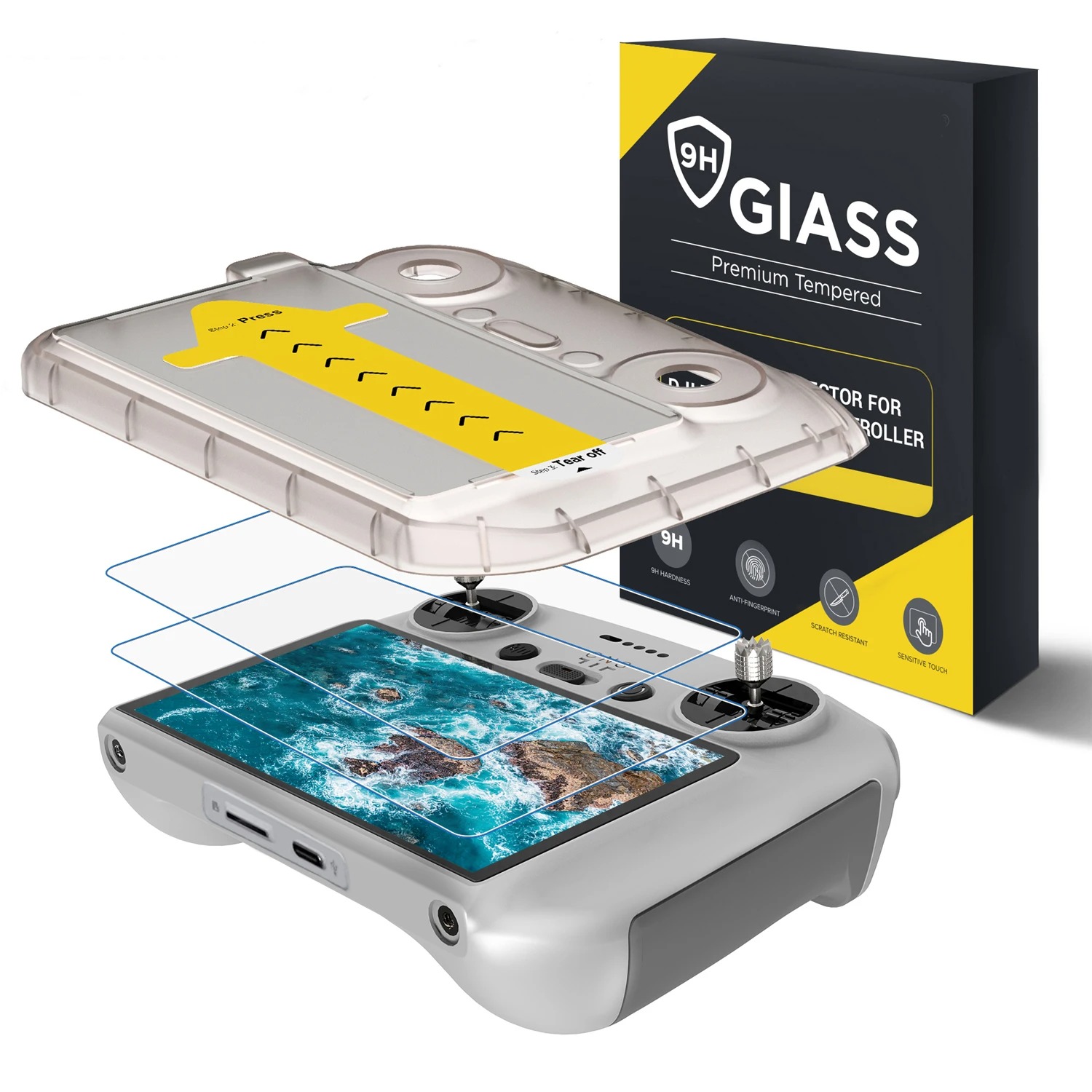 Glass Protector Auto - Dla DJI Flip/Air3/3S/Mini3/4pro Ekran Pilot Zdalnego