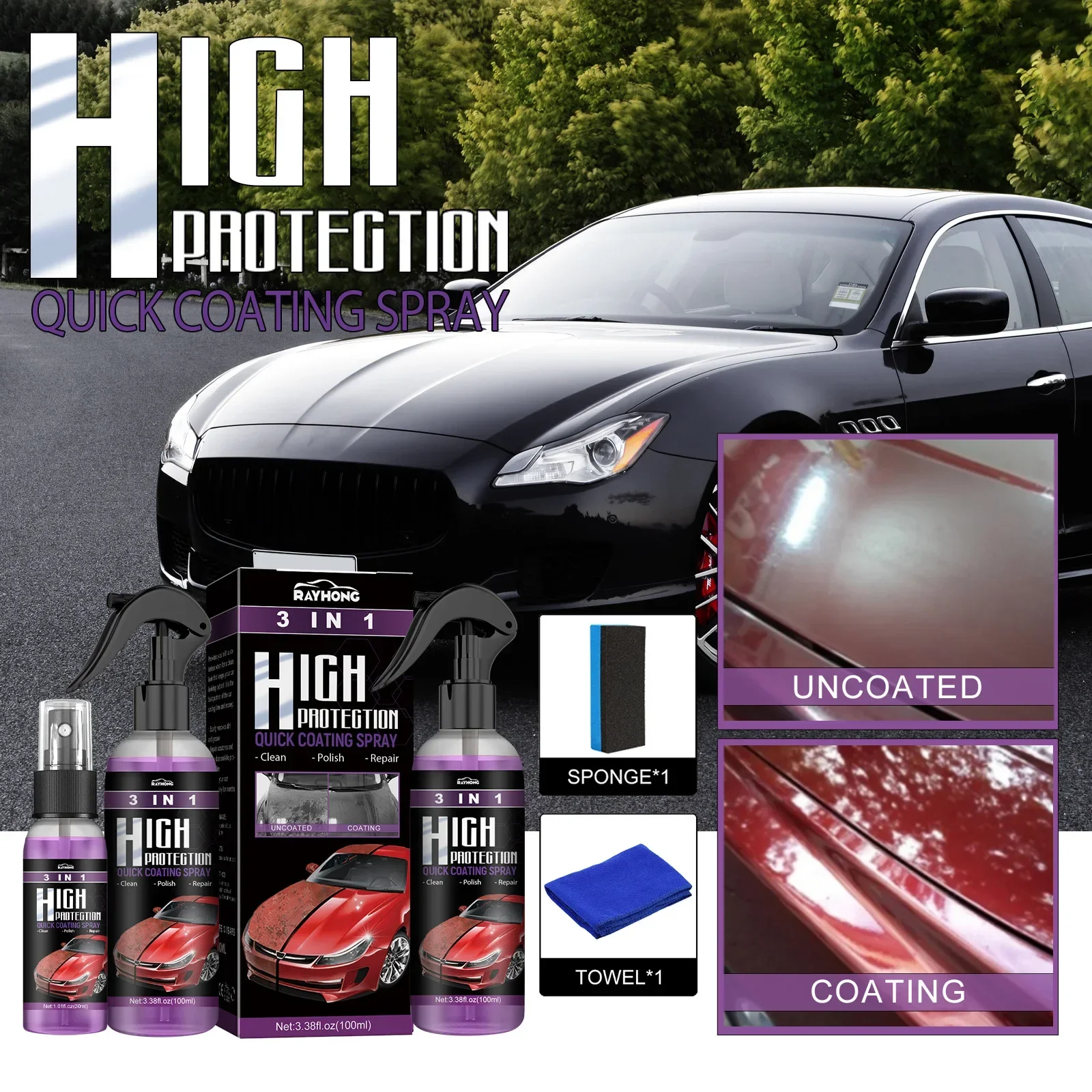 3 w 1 Ceramiczny Nano Powłoka  – Nano Liquid Coating recenzja i cena